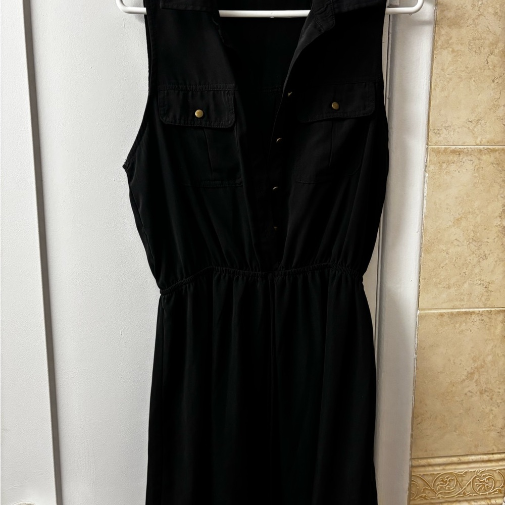 BeBop Black Midi Dress